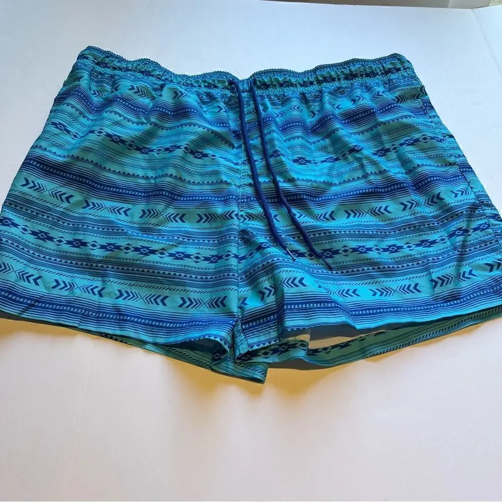George Men's Swim Trunks Blue Arrow Pattern 2XL(44-46)